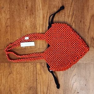 TOPSHOP Beaded Heart purse